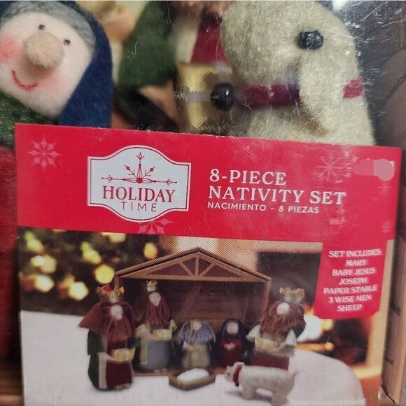 Fabric Nativity Scene, Multicolor, 8 Pieces, by Holiday Time - Picture 6 of 7